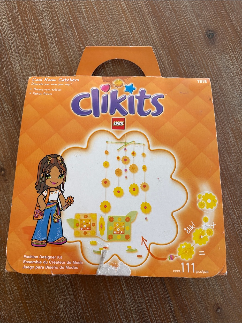 New Vintage LEGO Clikits Cool Room Catchers Box Shows Damage